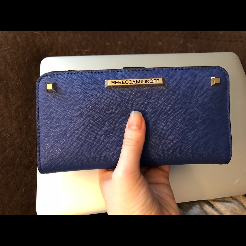 Rebecca Minkoff blue wallet/clutch - barely used
